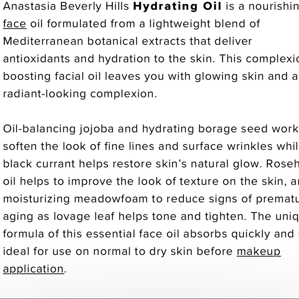 🌿 Anastasia Beverly Hills Hydrating Oil - Picture 5 of 5